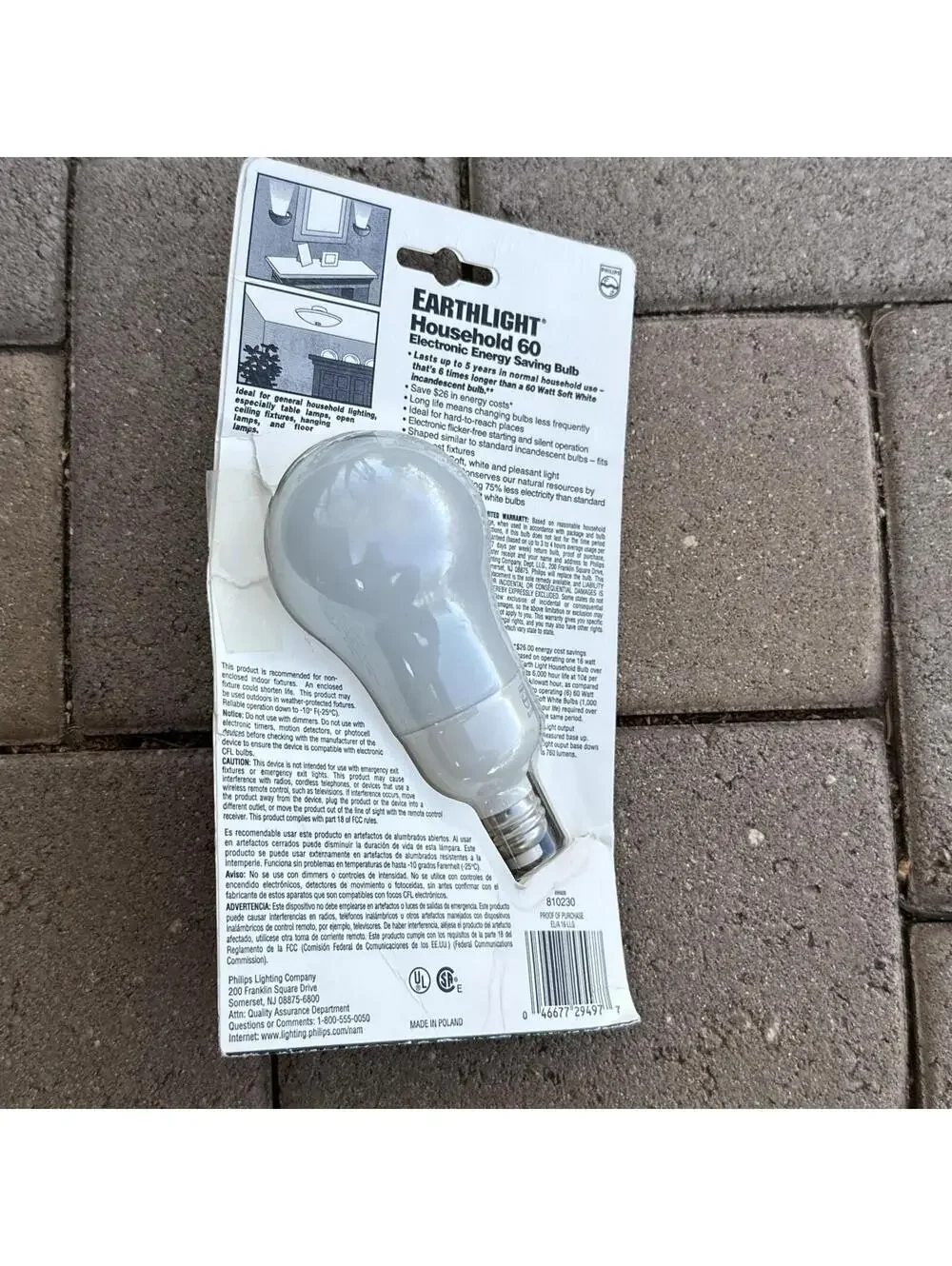 Philips Earthlight Household 60 Energy Saving Bulb